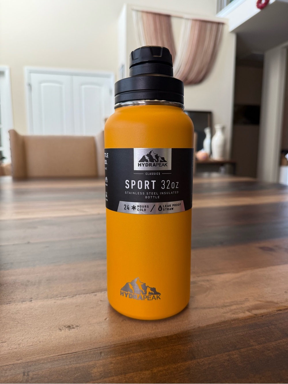 Hydrapeak Sport 32oz Insulated Water Bottle - Yellow